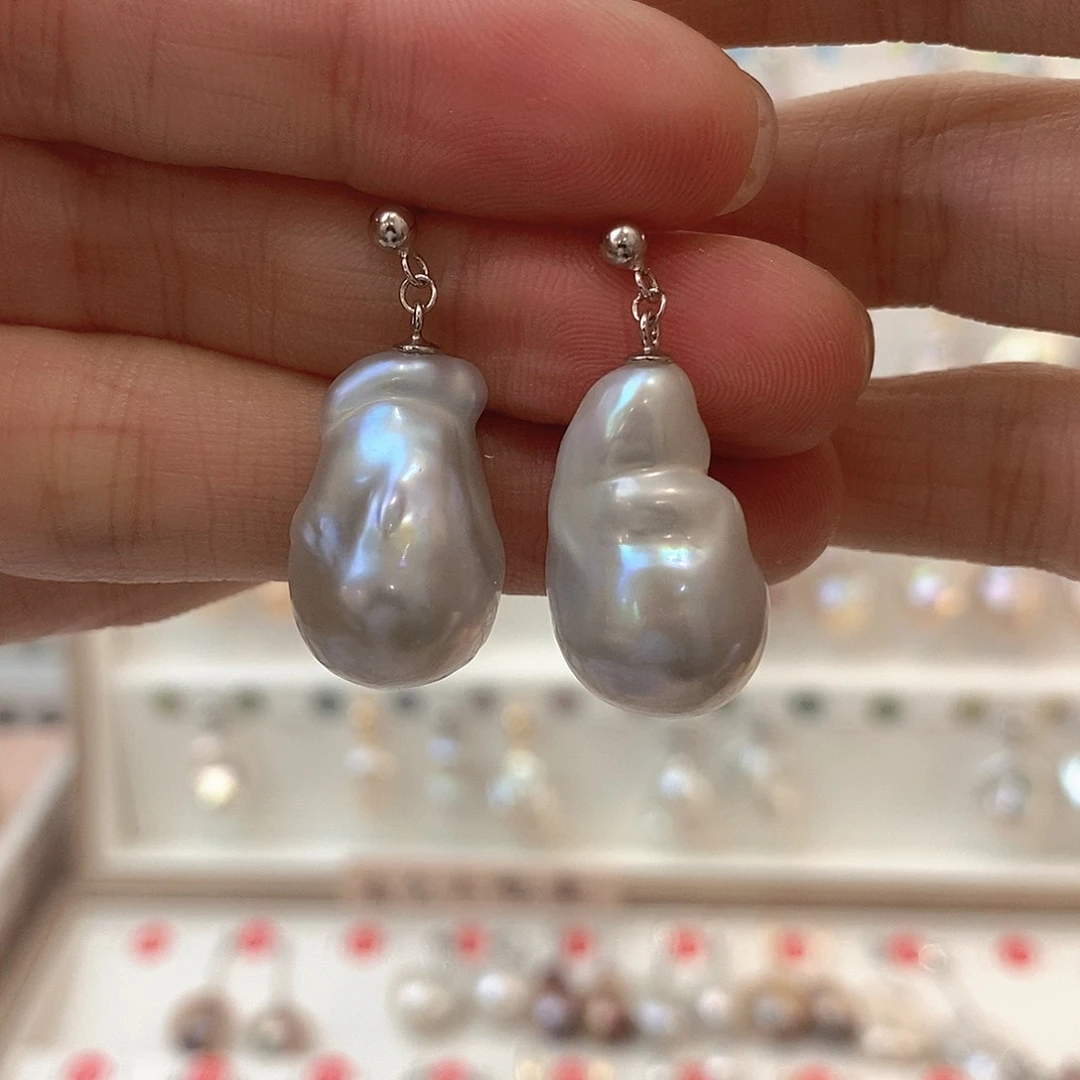 淡水珍珠颈饰银S925镶嵌彤*