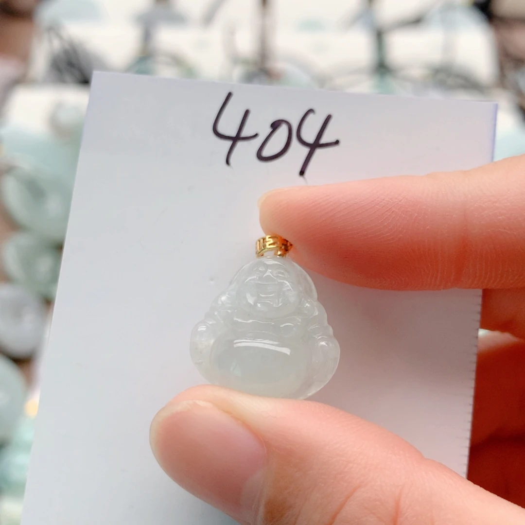 翡翠银S925镀金镶嵌颈饰吊坠