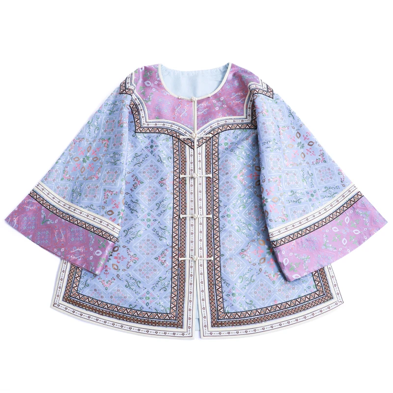 「晴山」乐锦坊复古中国风手工原创设计感百搭日常国潮女装汉服上衣