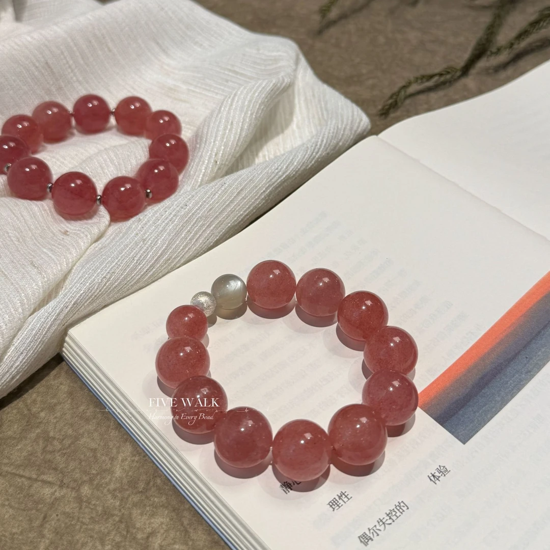 FIVE WALK原创设计品牌“莓粉樱桃”水晶手串141
