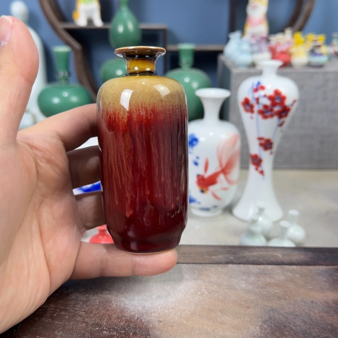 陶瓷手工小花器摆件