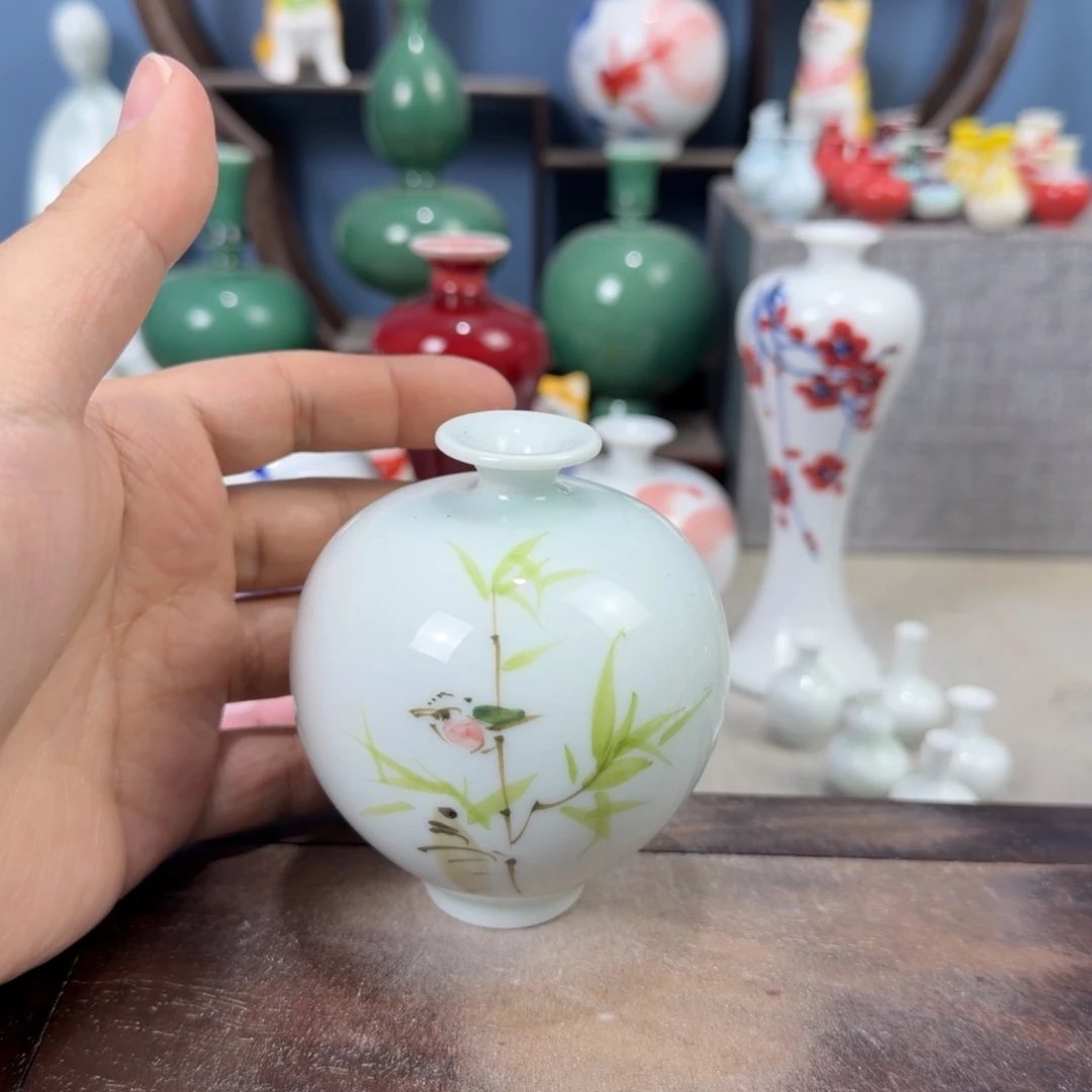 陶瓷手工小花器摆件