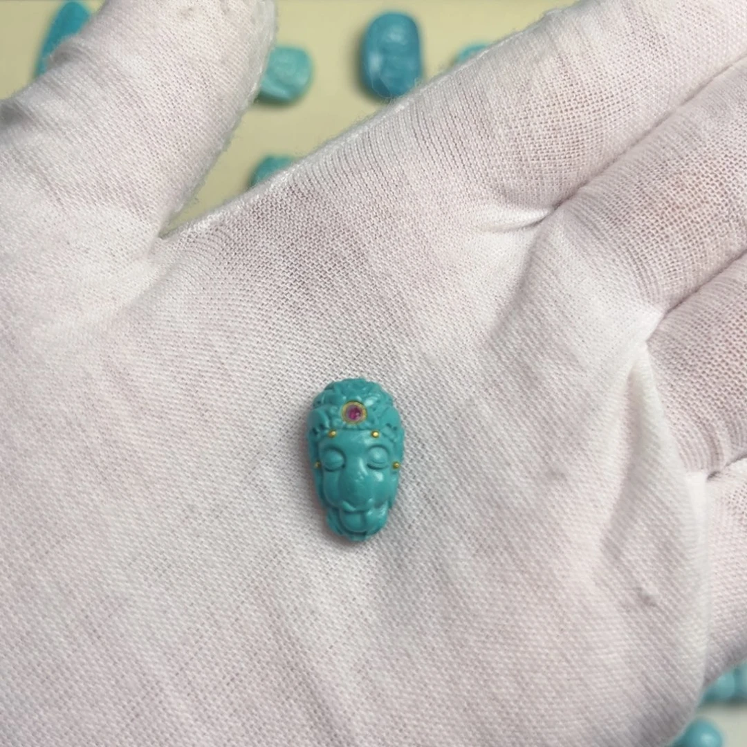 绿松石合金吊坠(不含链)