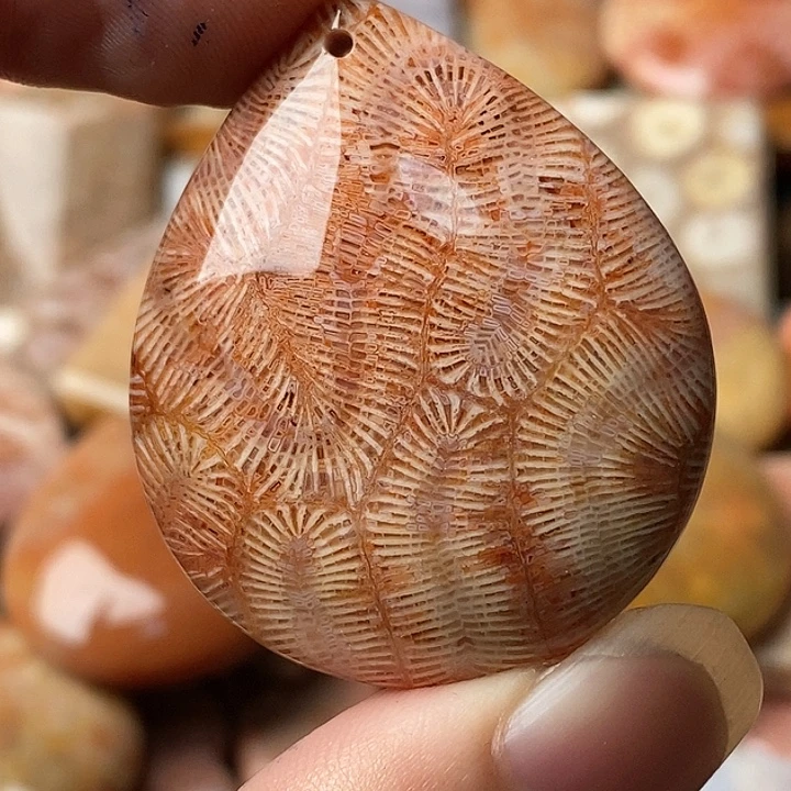 T***y硅化玉未镶嵌吊坠