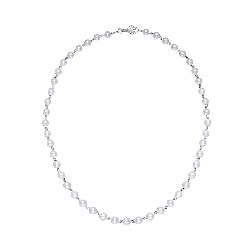 【新东方专属】爱迪生珍珠时尚款白色珍珠毛衣链8-9mmXDF