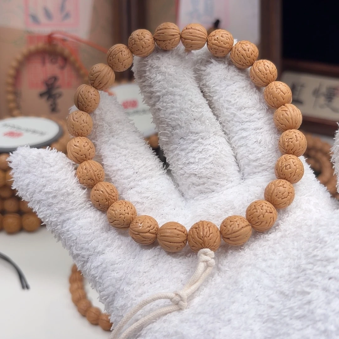 桃核手串1.1「超级圆」野生桃核手持