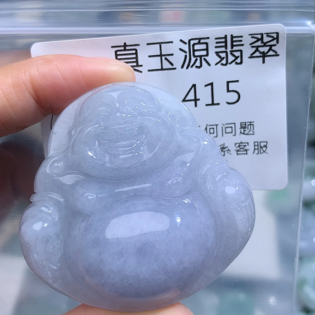 翡翠未镶嵌颈饰415。