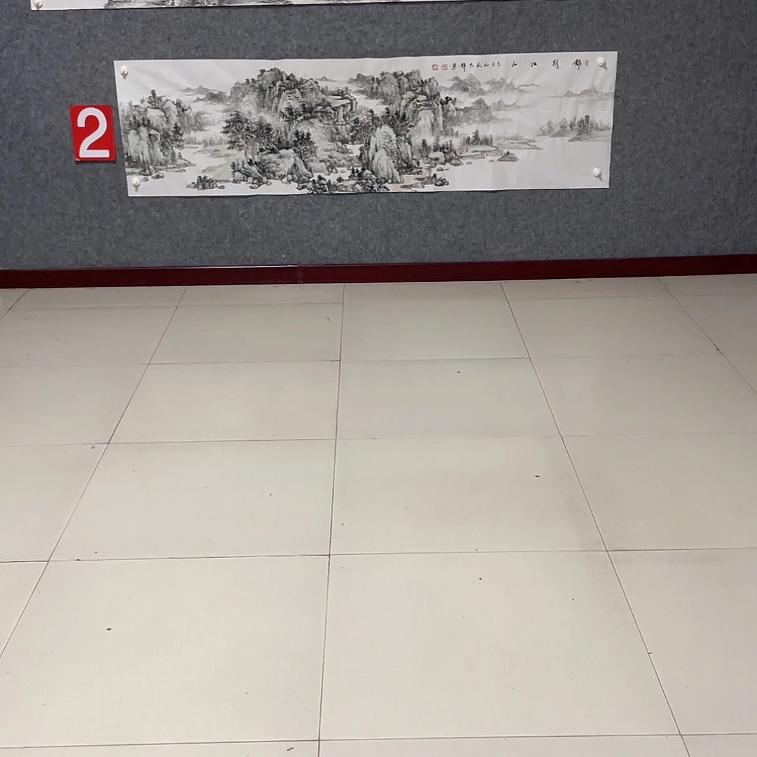 狂***牛国画六尺对开画芯