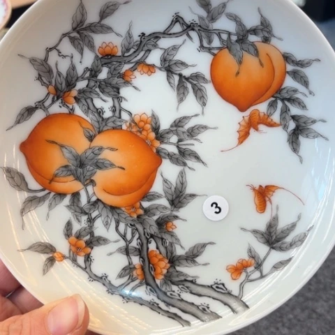 手绘茶杯盖碗陶瓷