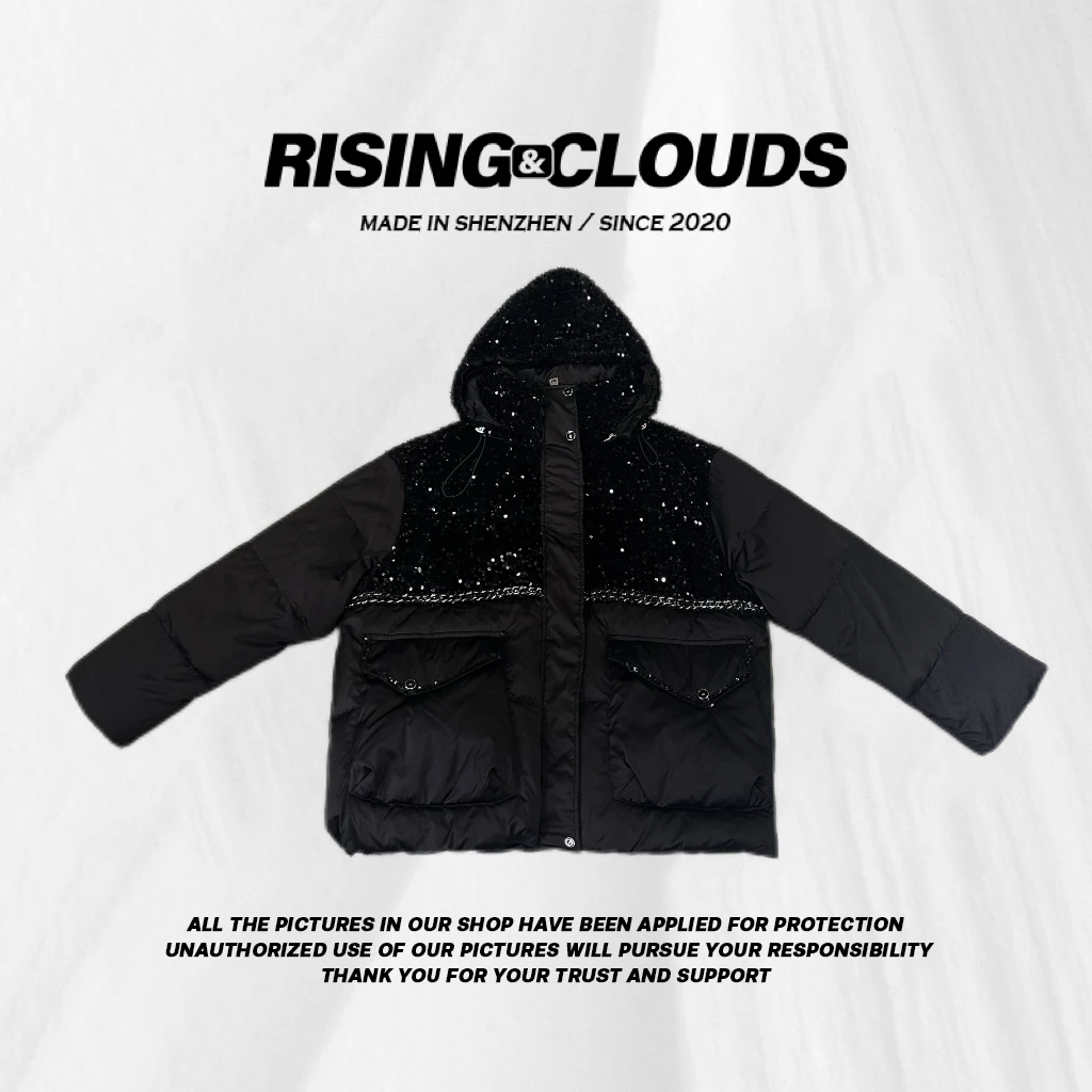 RISING&CLOUDS【小云姐】秋冬新款时尚星光璀璨羽绒服120253