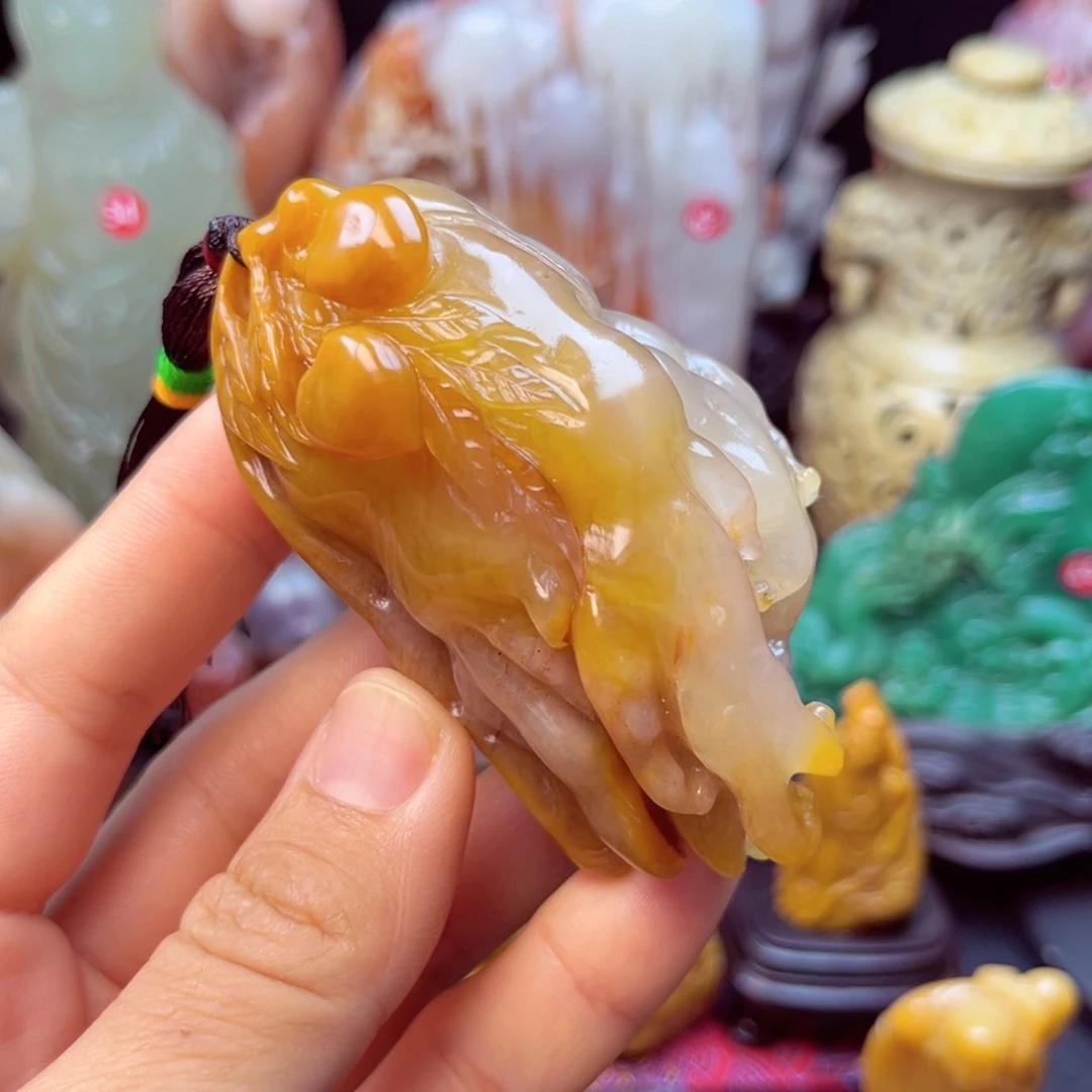 寿山石佛手手玩件