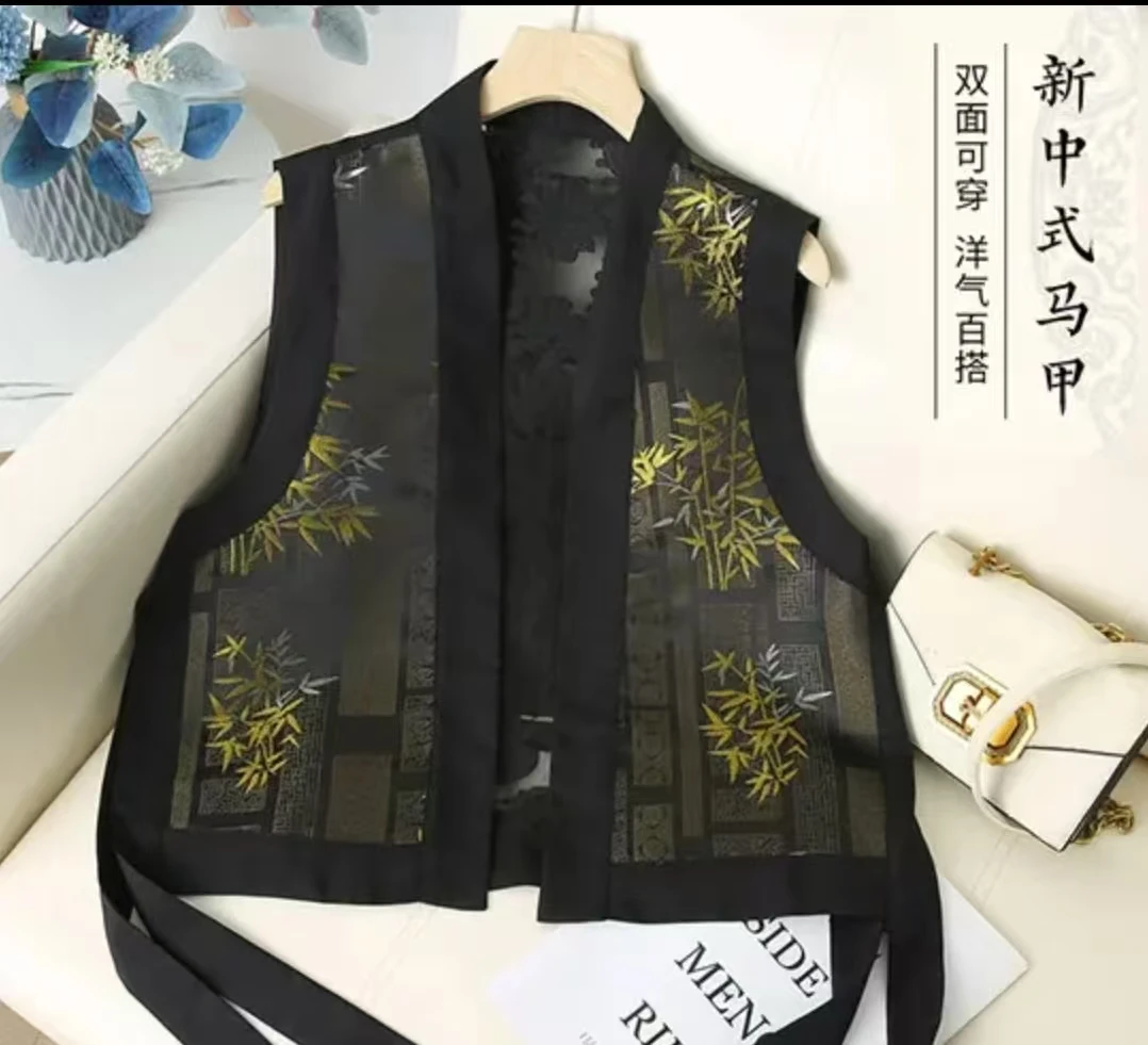 【素瑾】原创设计师款夏季马甲小众随性休闲百搭