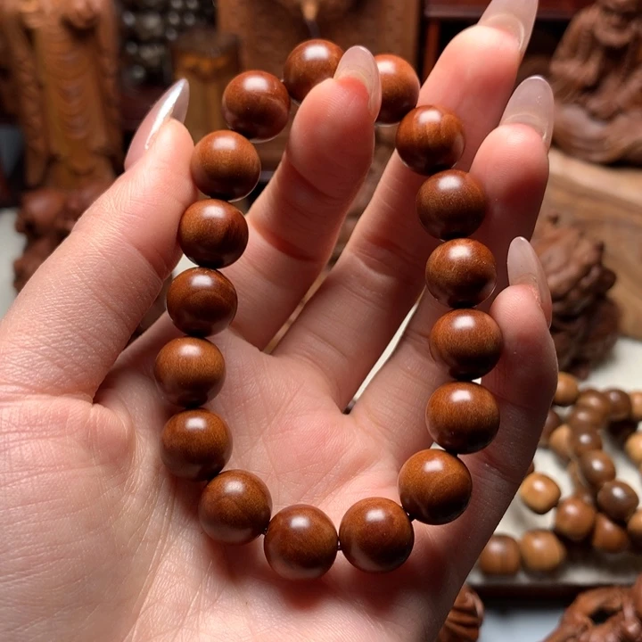 檀香木手串/手链1.2奶香微瑕