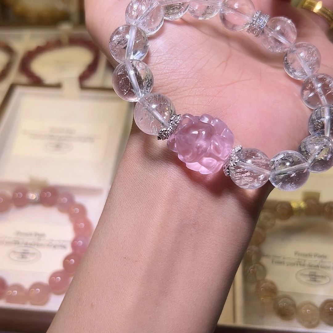 水晶手链未镶嵌E****é48小时鉴赏