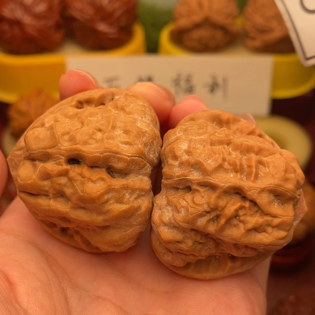 文玩核桃把件三角蛙毕业42……