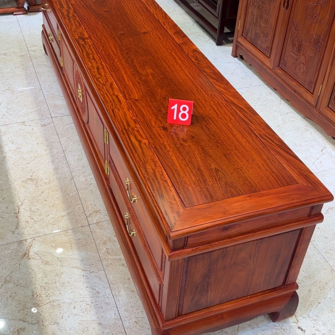 龙***1花梨木类柜类家具18号缅花大果紫檀电视柜