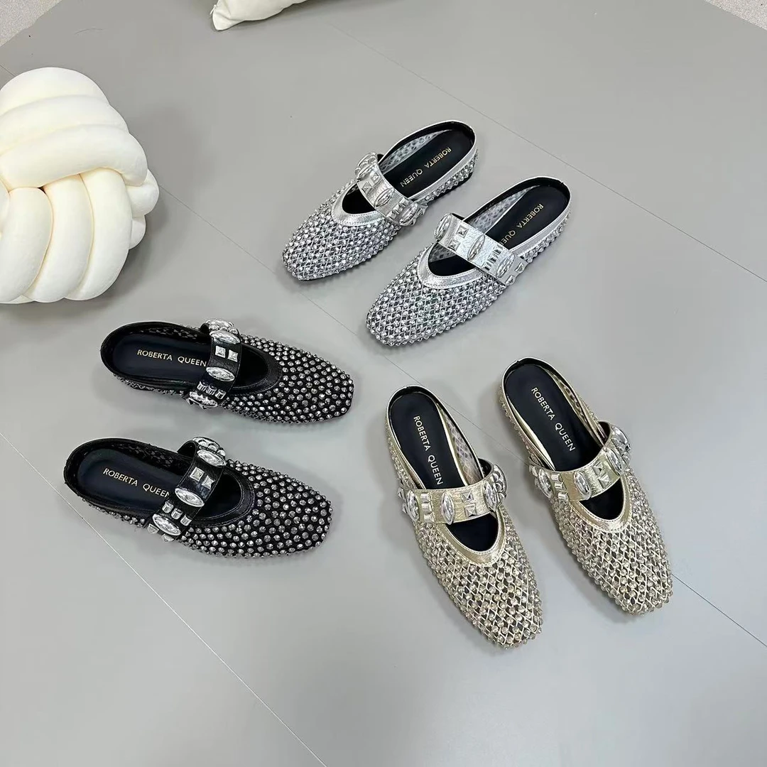 2025夏季新款时尚百搭舒适透气满钻韩版休闲鞋 8756 AL