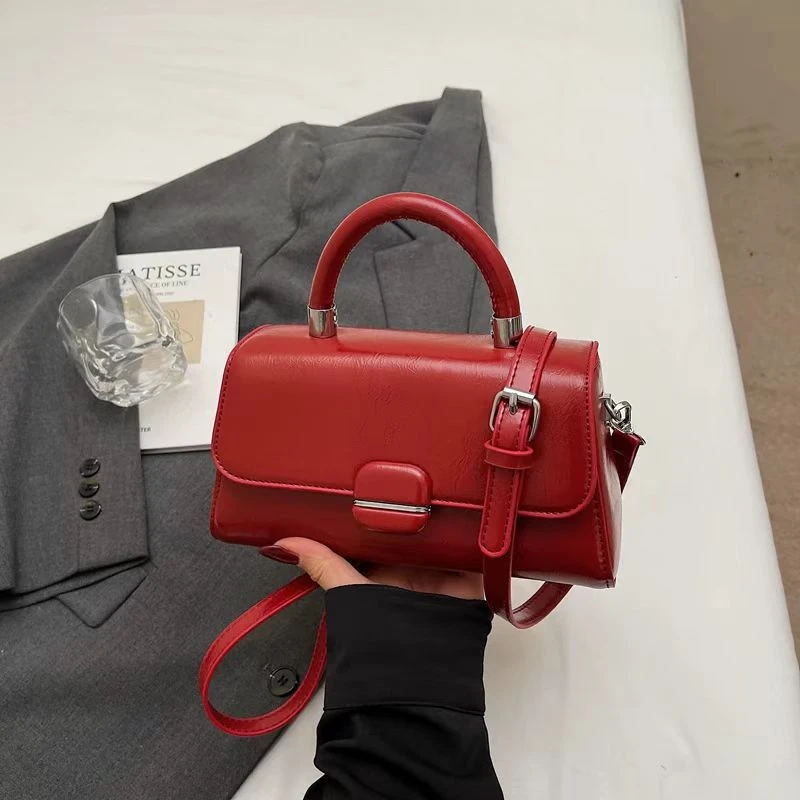 小众高级质感手提小包包女包2025新款百搭通勤小方包单肩斜挎包