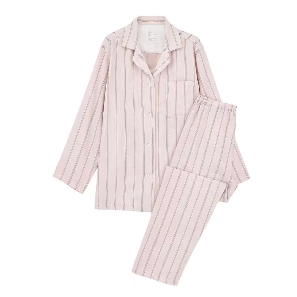 ⭐️ZH112简约不简单！条纹高品质纯棉家居服情侣款，适配慵懒日常