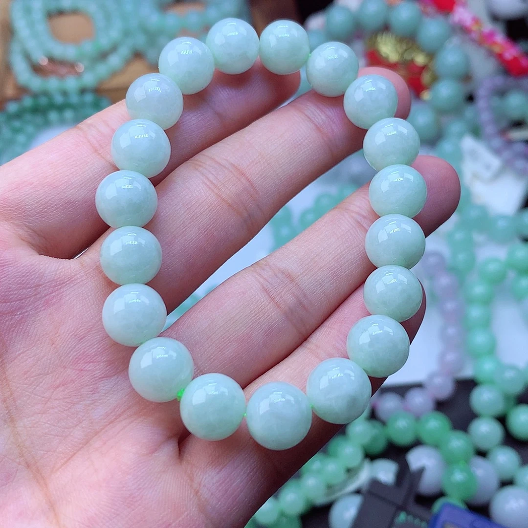 翡翠未镶嵌毛衣链卡10