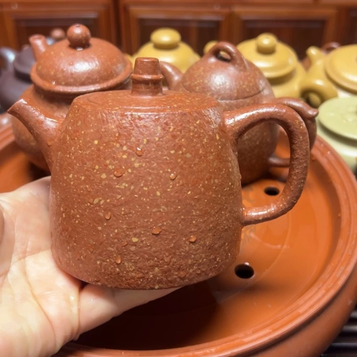 当***下茶杯紫砂宜兴原矿龙血砂