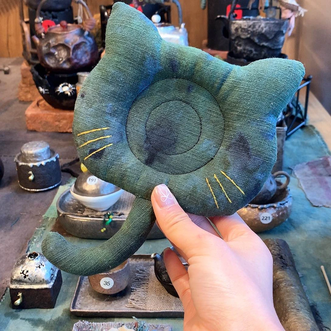 特价福利 手工猫咪茶垫