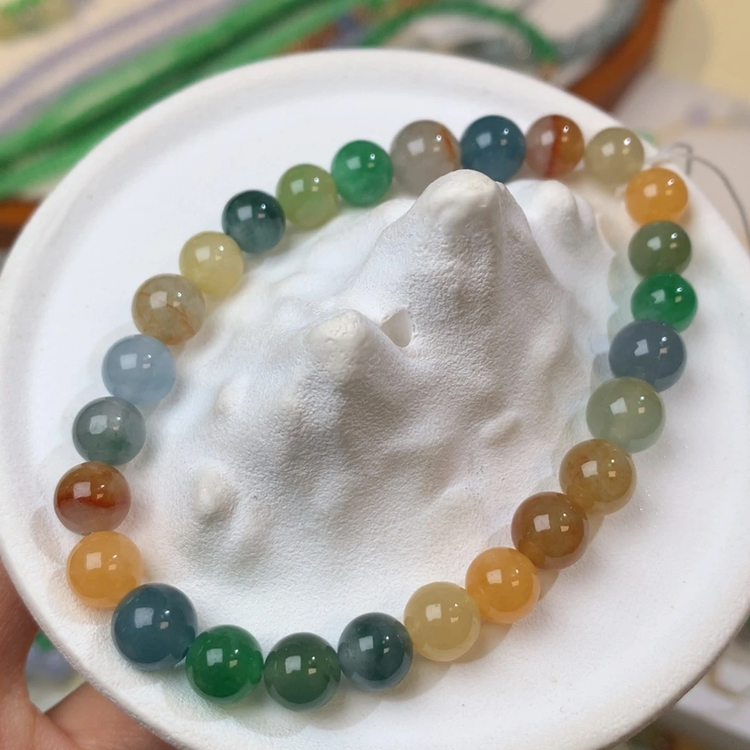 定制翡翠未镶嵌莫奈花园