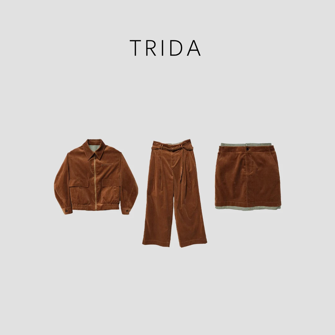 【优雅时空】时尚气质百搭金典棕色棉+铜氨丝三件套装256395ZZ