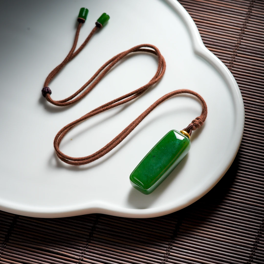 『博姐臻选』·南风丨和田玉老料18K金典藏级无事牌18x45x13mm*D7205