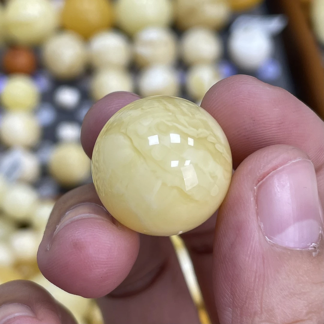 魔梵珠宝｜19.9mm俄料天然蜜蜡 浓蜡妖花虎皮