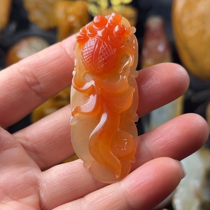 石英质玉（黄龙玉）未镶嵌手链