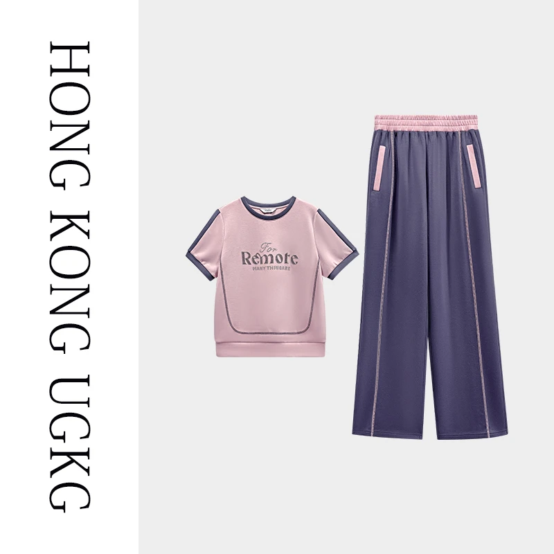 香港UGKG套装简约宽松休闲套装短袖休闲两件套73252ZH053