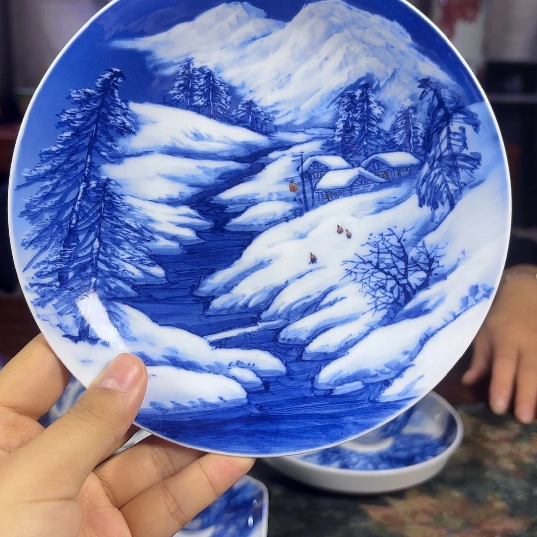 雪***燕国一王老师手绘山水