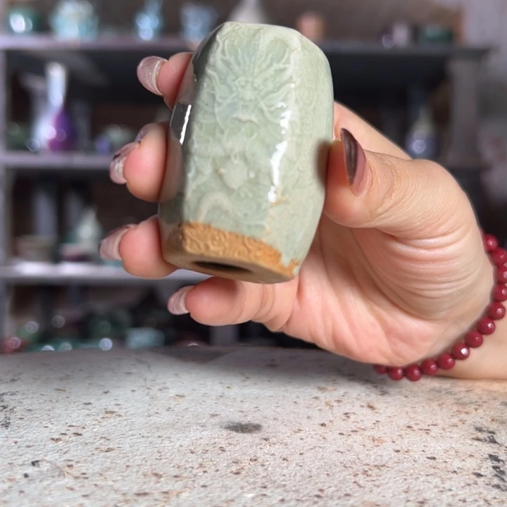 瓷片钧瓷茶器摆件杯子555