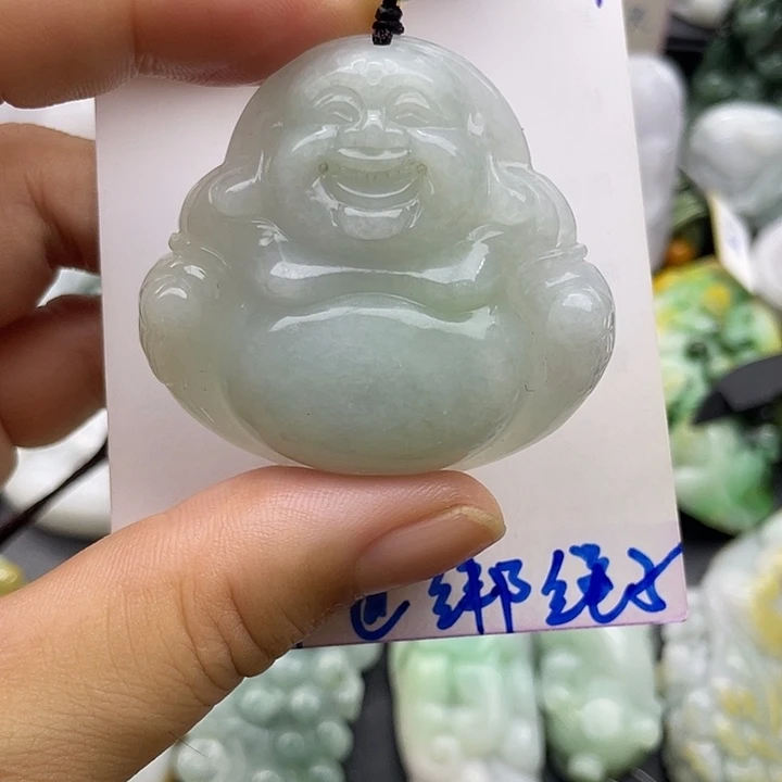 颈饰未镶嵌翡翠天然翡翠
