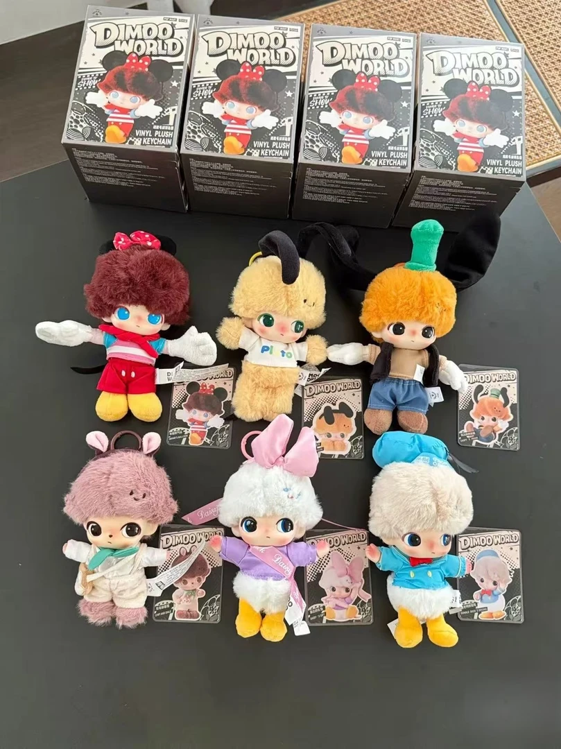 【直播代拆】Dimoo迪士尼系列搪胶毛绒钥匙圈