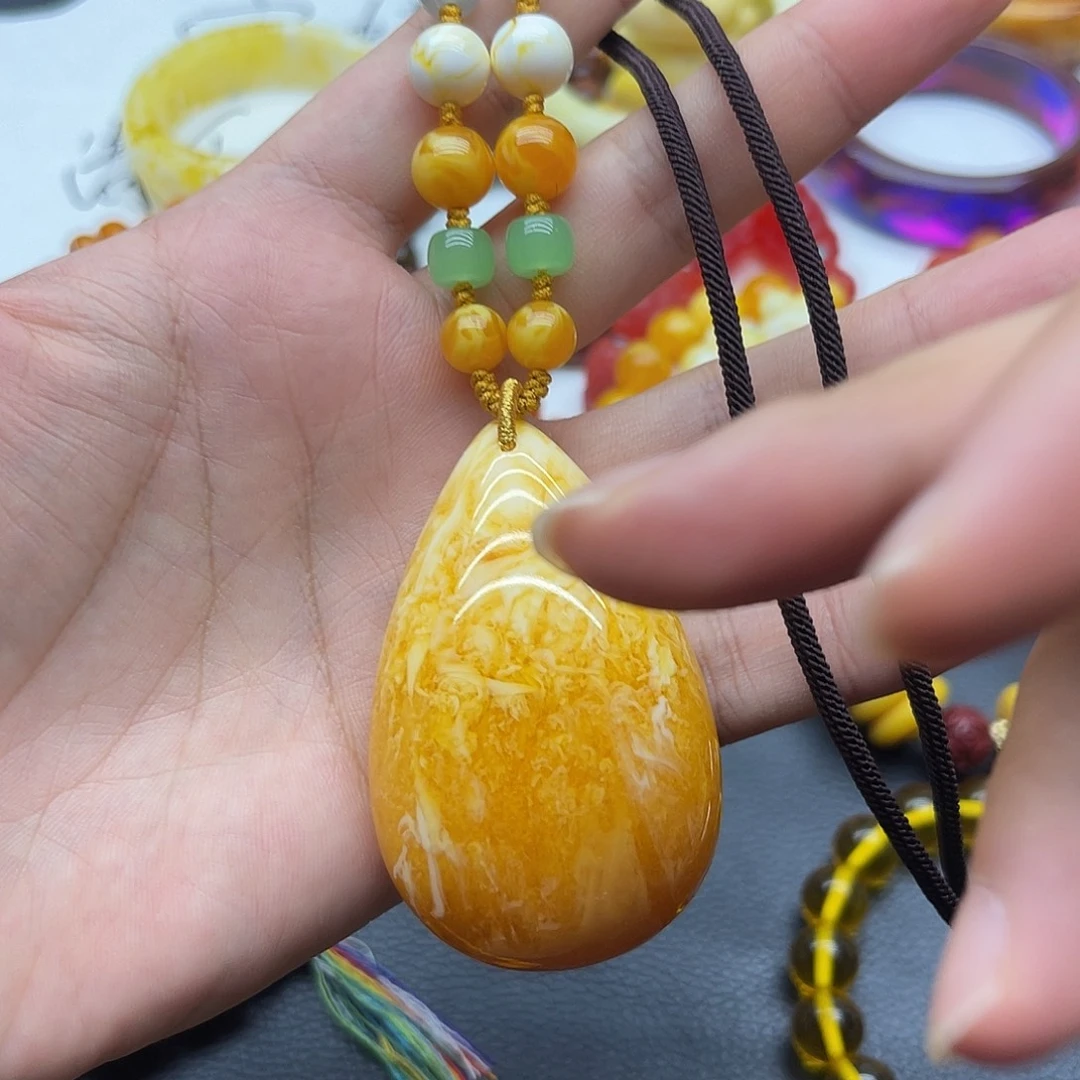 飘花水滴吊坠吊坠