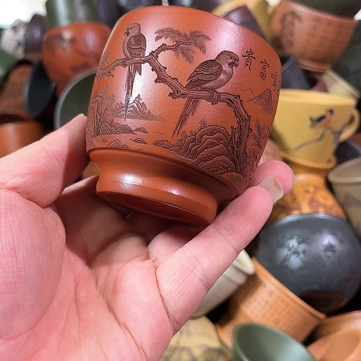 茶杯紫砂全手工紫砂主人杯