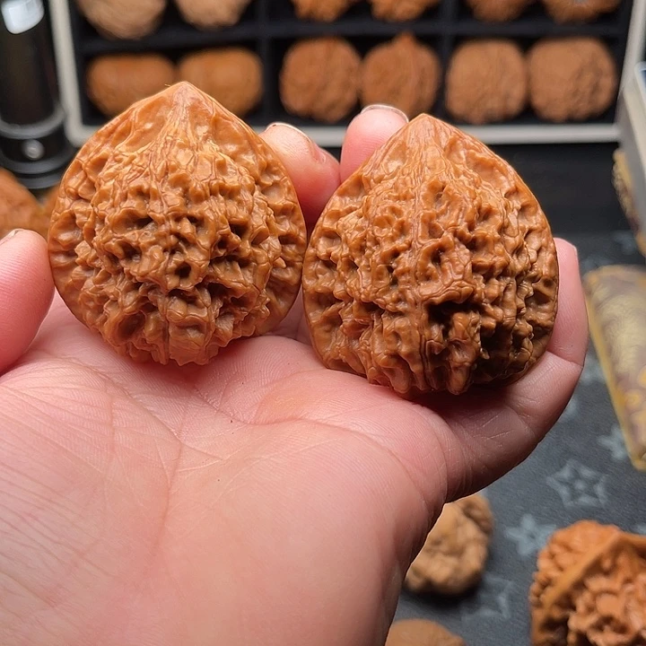 把件文玩核桃全品管帽边46