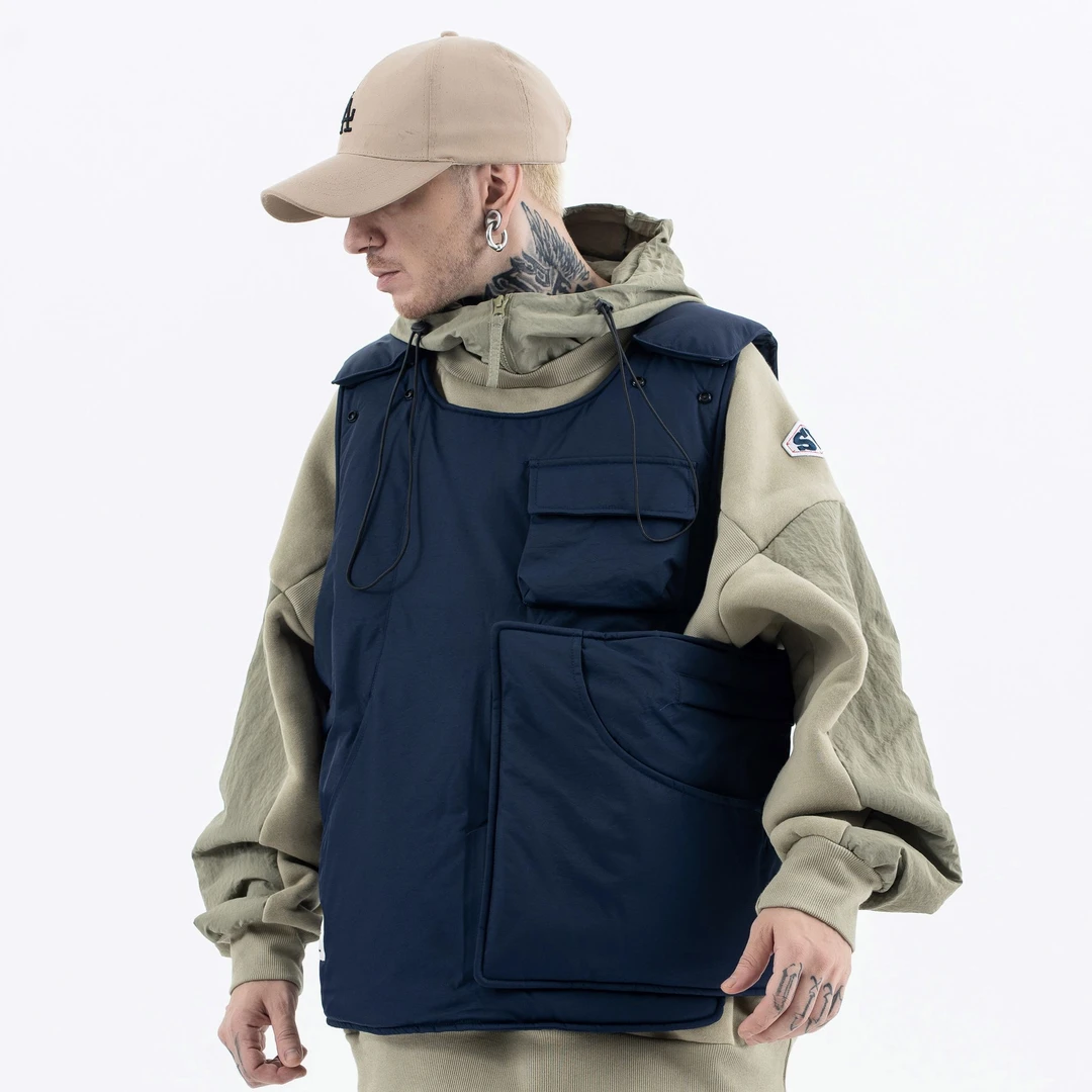 SUPERWAY原创机甲马甲定制刺绣工艺多口袋设计SW261