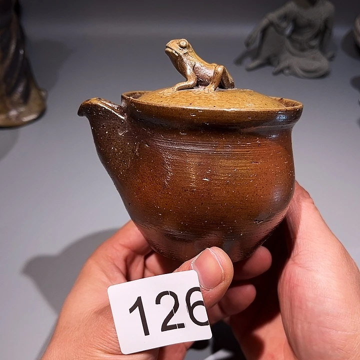 泥舍柴烧侘寂风茶器