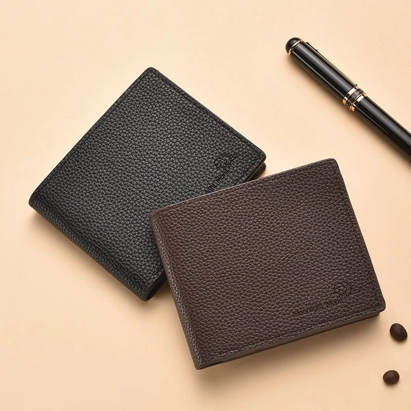 男士钱包短款2025新款防盗刷多功能驾驶证卡包一体男式皮夹钱夹