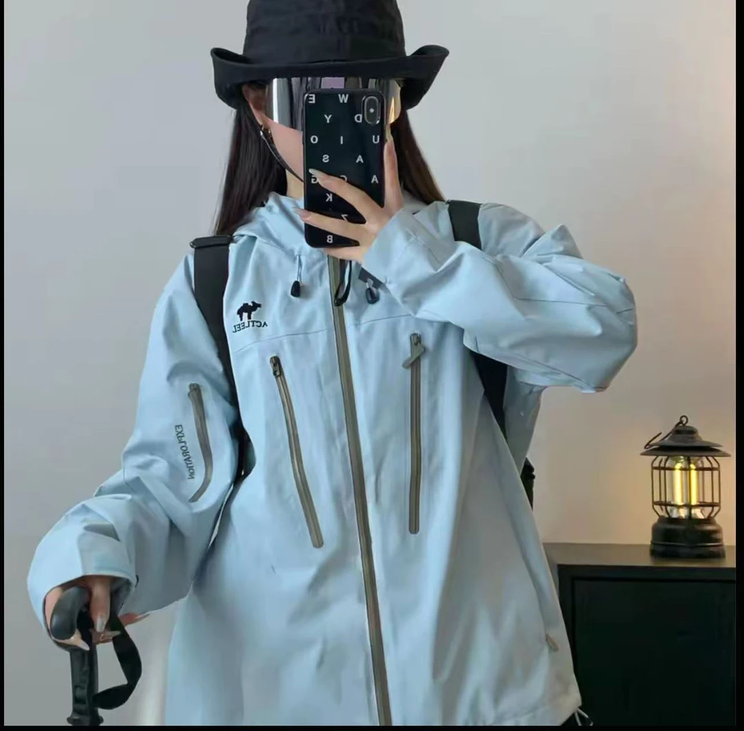 ACTLEEL2024 秋冬科技新款三合一户外运动冲锋衣情侣户外登山防水