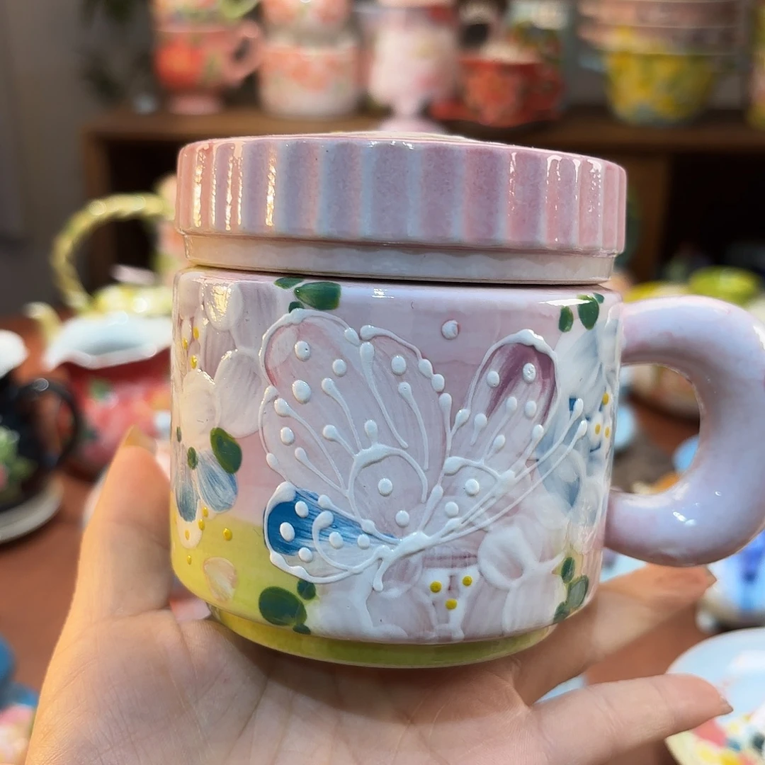 景德镇手绘高温釉下彩陶瓷茶具