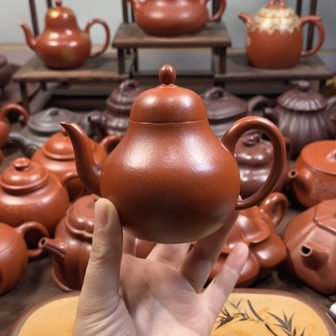 茶壶紫泥鹰****1原矿朱泥180毫升