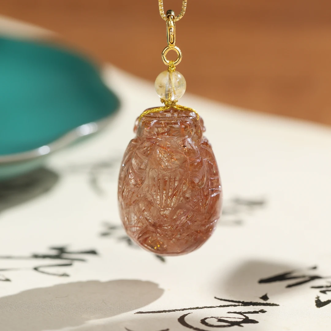 【诗语】18k铜发晶龙龟吊坠多样性发一 T3-298