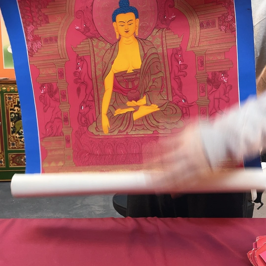 装裱画50×75释迦纯手绘