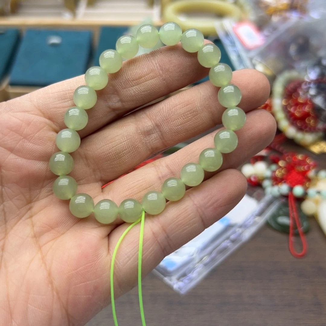 美***荐和田玉未镶嵌手链919