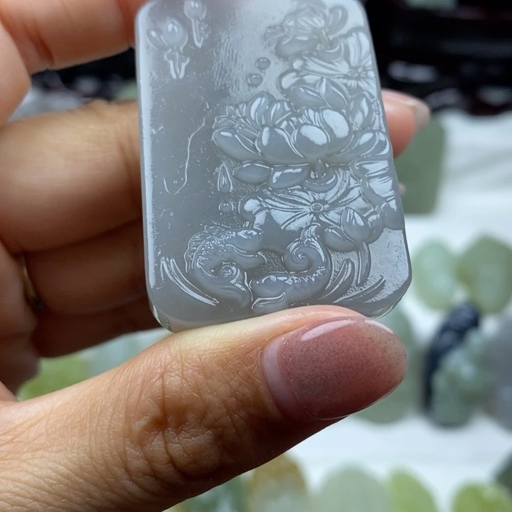 和田玉未镶嵌颈饰105