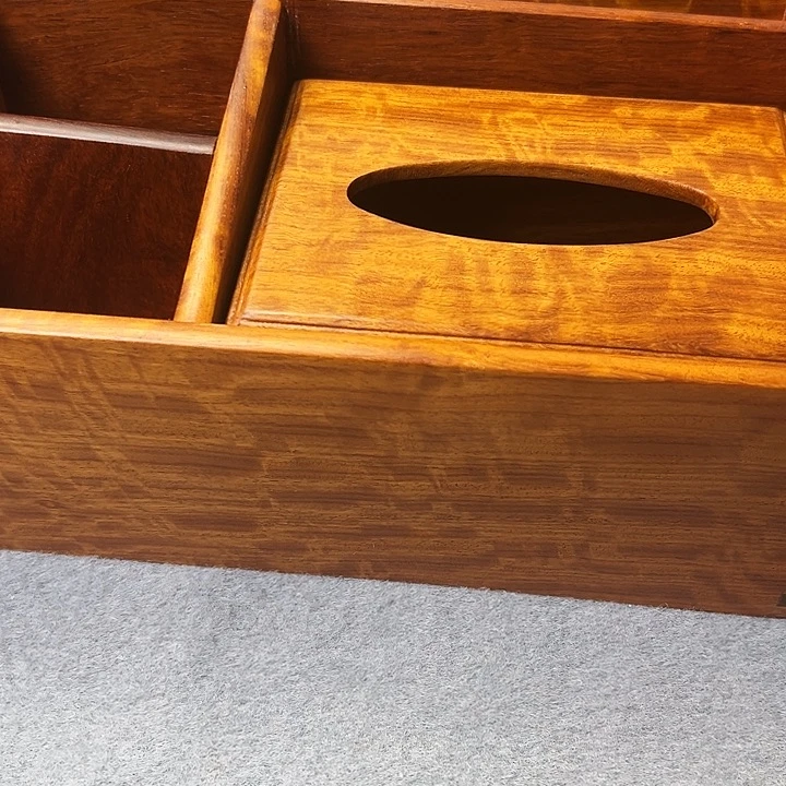 黄花梨/降香黄檀用****9缅甸花梨木纸巾盒一个